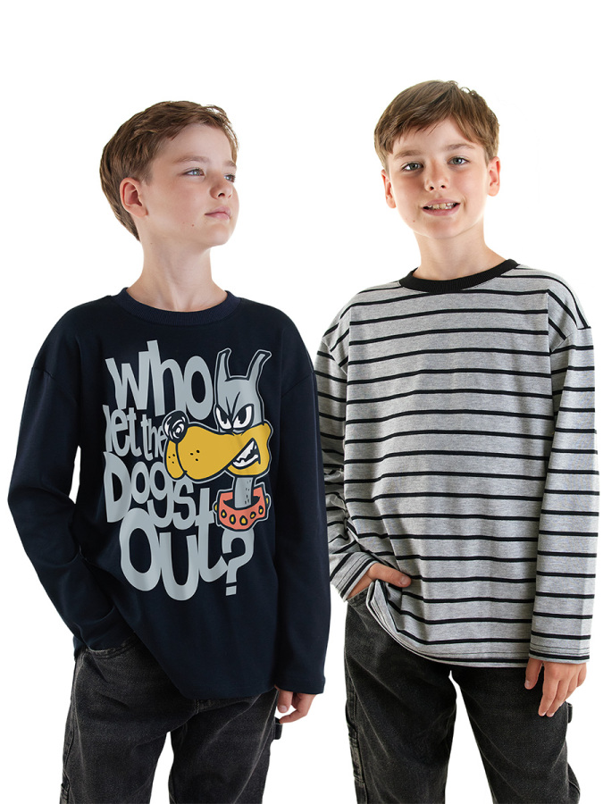 Striped&Printed 2-Pack Boy T-shirt - 1