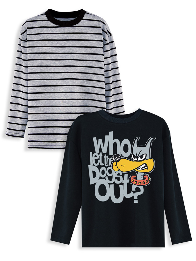 Striped&Printed 2-Pack Boy T-shirt - 3