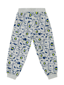 Super Dino Baby Boy Grey Pyjamas Set - 6