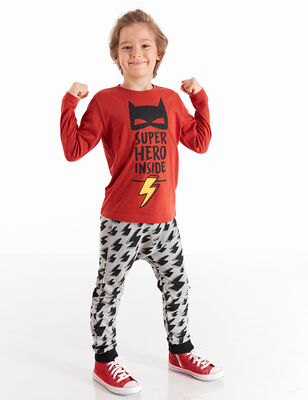 Super Hero Erkek Çocuk Pantolon Takım