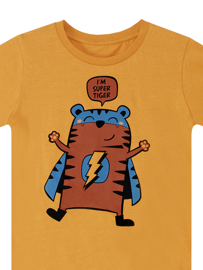 Super Tiger Erkek Çocuk Yazlık T-shirt Şort Takım - 10