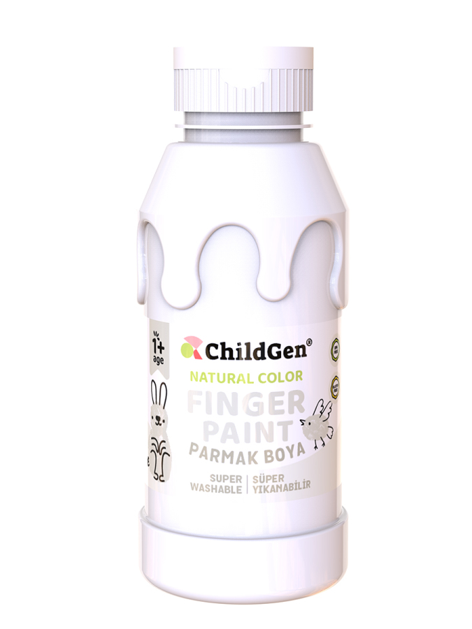 Süper Yıkanabilir Parmak Boya 350 Ml Şişe 10 - 1