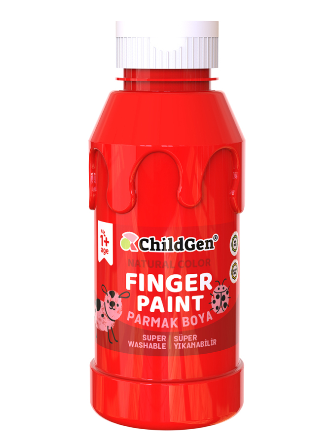Süper Yıkanabilir Parmak Boya 350 Ml Şişe 8 - 1