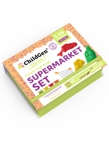 Supermarket Sahneli Oyun Hamuru Kutusu - Childgen