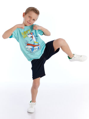 Surf Boy T-shirt&Gabardine Shorts Set - 1