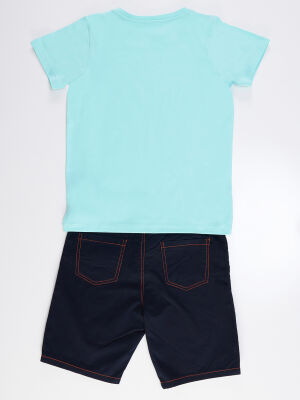 Surf Boy T-shirt&Gabardine Shorts Set - 4
