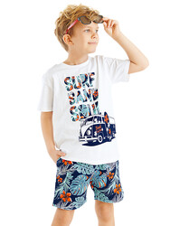 Surf Erkek Çocuk T-shirt Şort Takım - Thumbnail