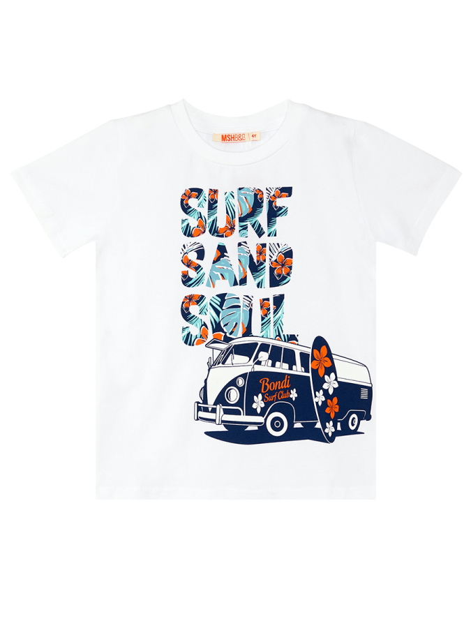 Surf Erkek Çocuk Yazlık T-shirt Şort Takım - 5