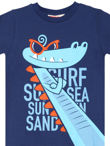 Surfer Croco Erkek Çocuk T-shirt Şort Takım - 8