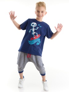 Surfing Waves Boy T-shirt&Harem Pants Set - MSHB&G