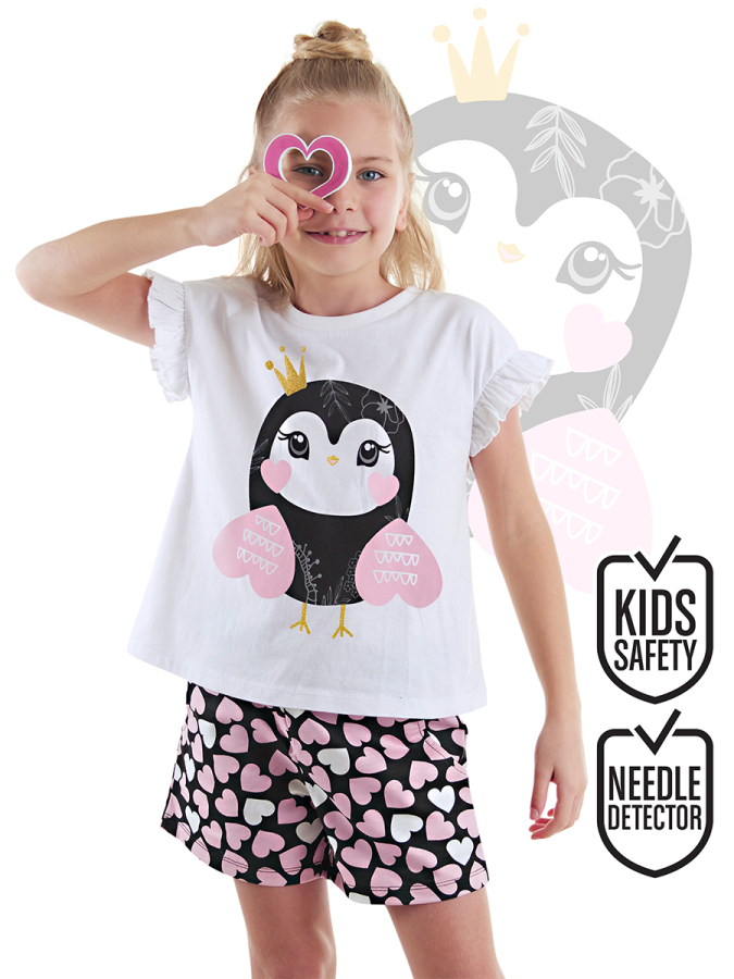 Sweet Owl Girl T-shirt&Shorts Set - 1