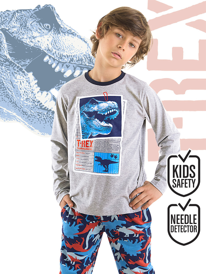 T-rex Info Erkek Çocuk T-shirt Pantolon Takım - 1