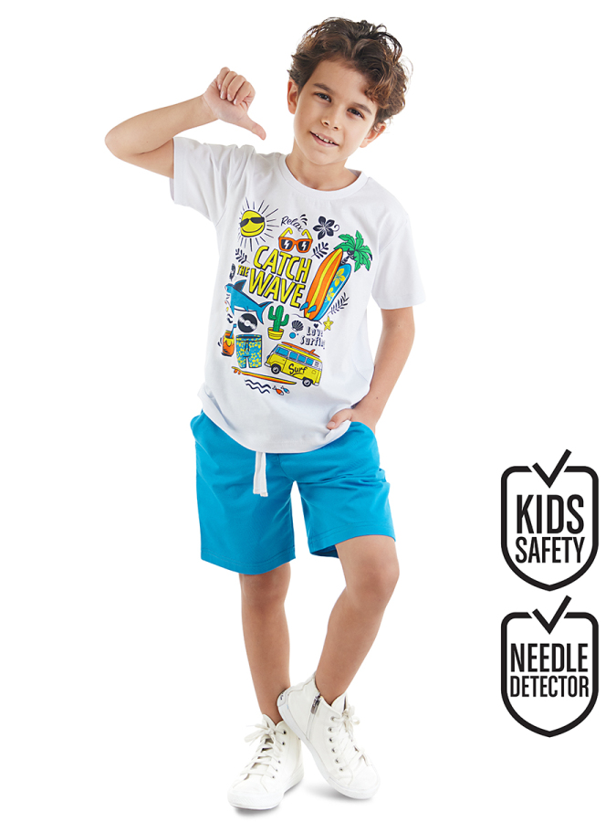 Tatil Erkek Çocuk Yazlık T-shirt Şort Takım - 1