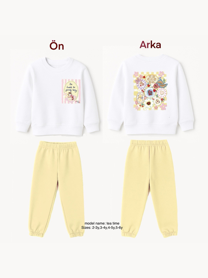 Tea Time Unisex Eşofman Takım - 4
