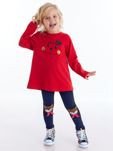 Teddy Bear Girl Leggings Set - Denokids