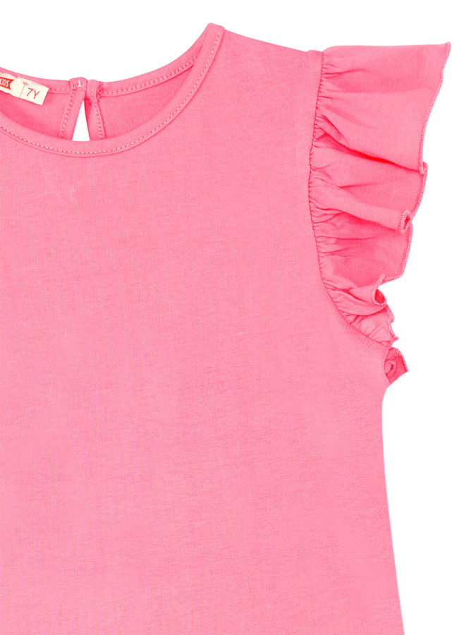 Teddy bear Girl Pink Jersey Dress - 6