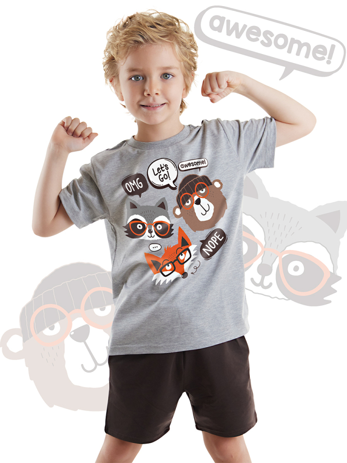 Three Friends Boy T-shirt&Shorts Set - 1
