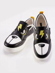 Thunder Boy Black Sneakers - Thumbnail