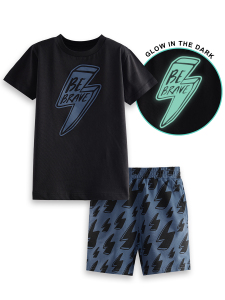 Thunder Boy Black T-shirt&Shorts Set - 3