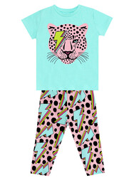 Thunder Leo Girl T-shirt&Leggings Set - Thumbnail