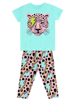 Thunder Leo Girl T-shirt&Leggings Set