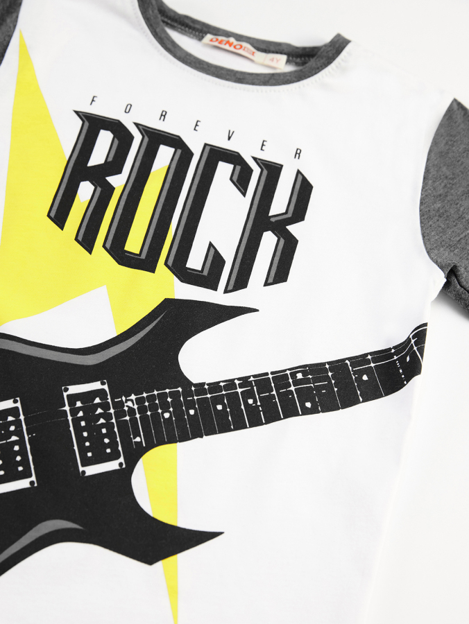 Thunder Rock Erkek Çocuk T-shirt Kapri Şort Takım - 5
