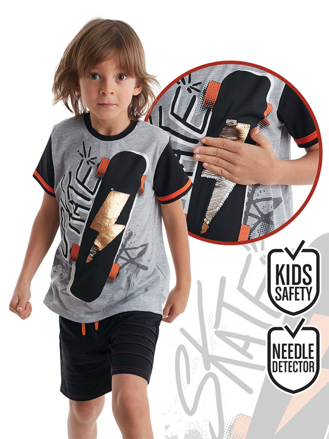 Thunder Skate Erkek Çocuk T-shirt Şort Takım - 1