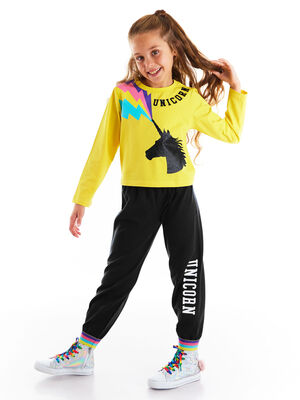 Thunder Unicorn Girl T-shirt&Pants Set - 1