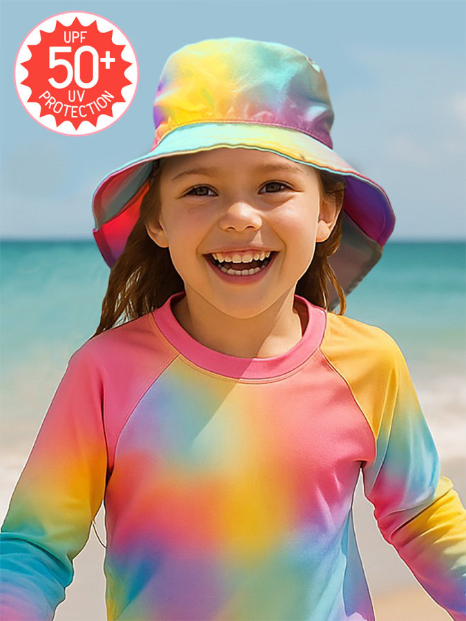 Tie-Dye Girl UVP+50 Sun Protection Hat - 1