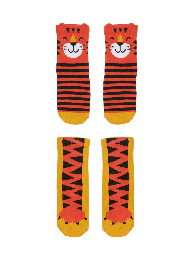 Tiger Boy Cotton Rich Socks Set - 4