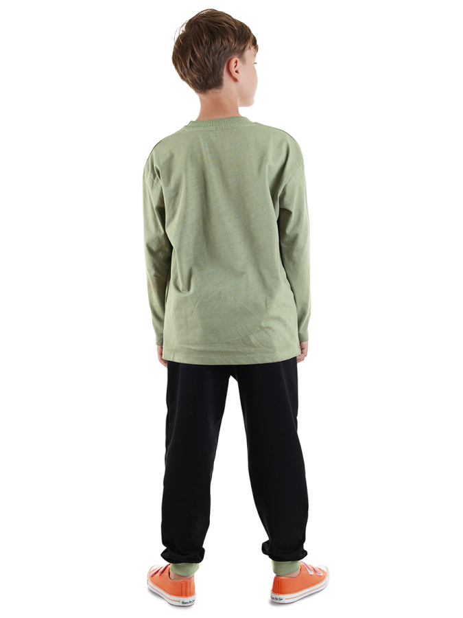 Tiger Boy Khaki T-shirt Pants Set - 2