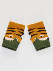 Tiger Boy Knit Glove - Thumbnail