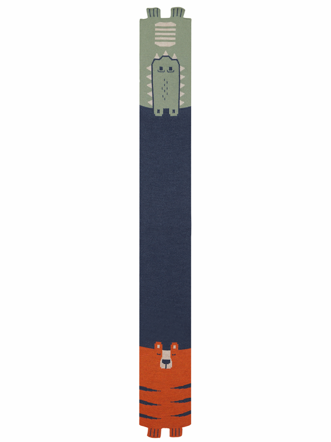 Tiger Croco Boy Knitted Scarf - 2