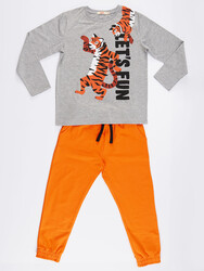 Tigers Boy T-shirt&Pants Set - Thumbnail
