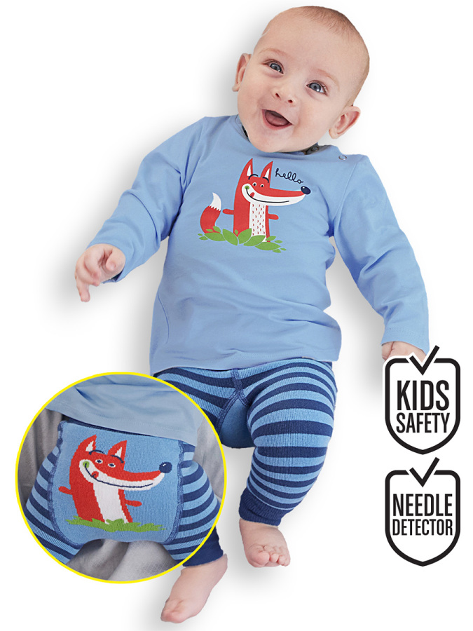 Tilki Erkek Bebek T-shirt Tayt-Pantolon Takım - 1