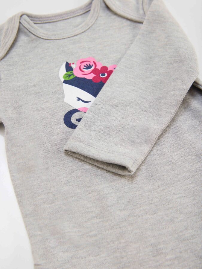 Tilki Kız Bebek Body Tayt-Pantolon Takım - 7