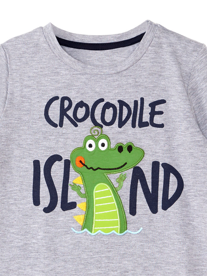 Timsah Adası Erkek Çocuk T-shirt Pantolon Takım - 8