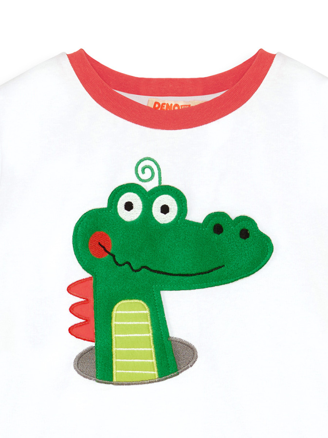 Timsah Baggy Erkek Çocuk Yazlık T-shirt Şort Takım - 1