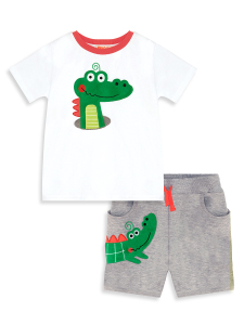 Timsah Baggy Erkek Çocuk Yazlık T-shirt Şort Takım - 4