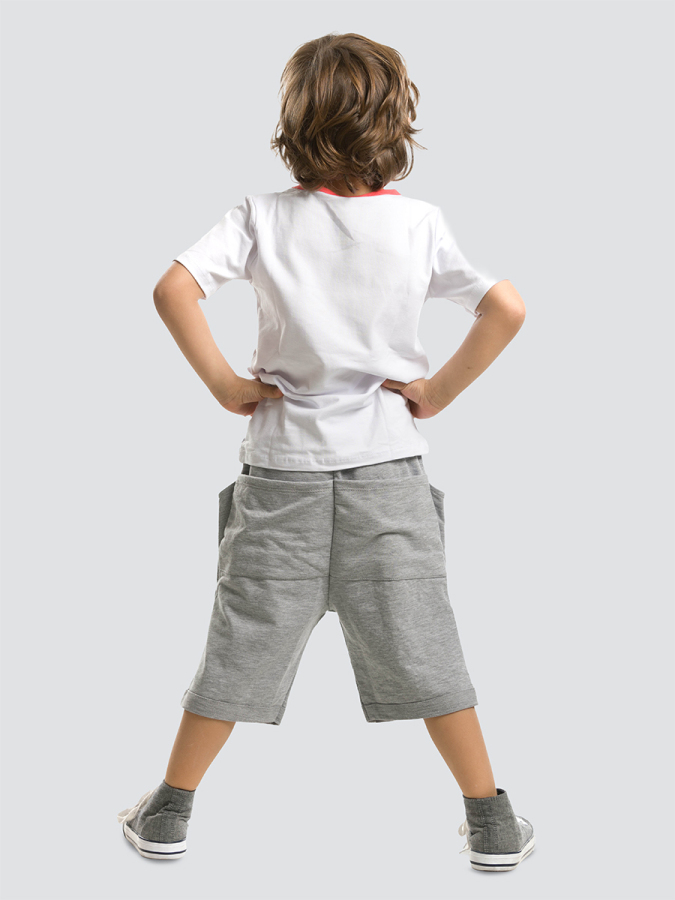 Timsah Baggy Erkek Çocuk Yazlık T-shirt Şort Takım - 2