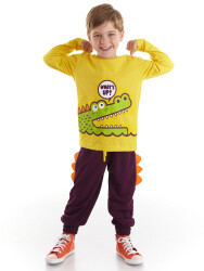 Timsah Joe Erkek Çocuk T-shirt Pantolon Takım - Denokids