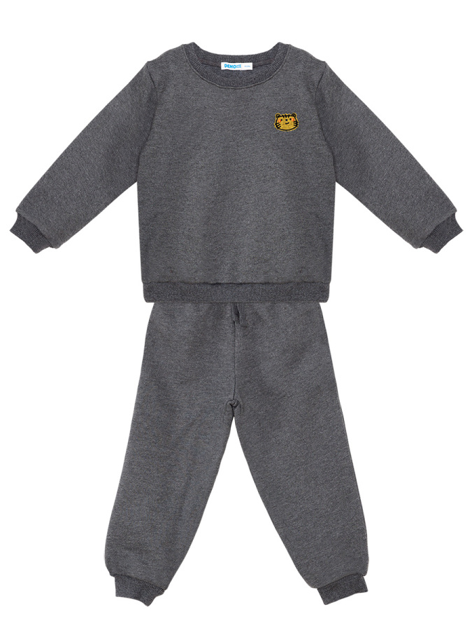 Tiny Cat Baby Boy Dark Grey Tracksuit - 2