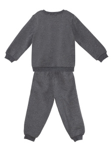 Tiny Cat Baby Boy Dark Grey Tracksuit - 3