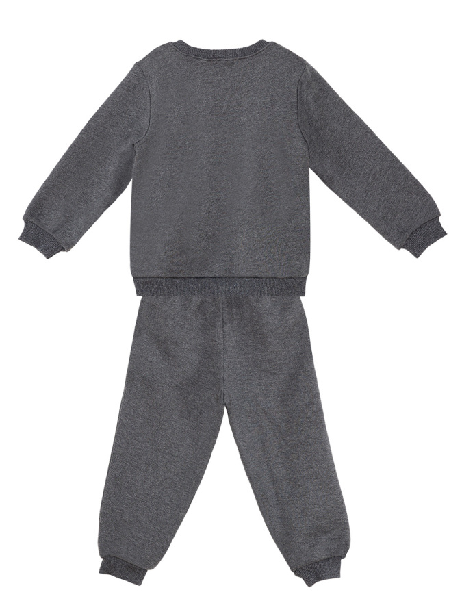 Tiny Cat Baby Boy Dark Grey Tracksuit - 4