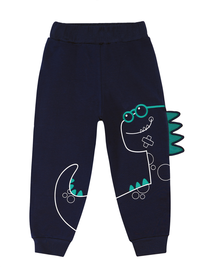 Tırtırlı Dino Erkek Çocuk Kışlık T-shirt Pantolon Takım - 6