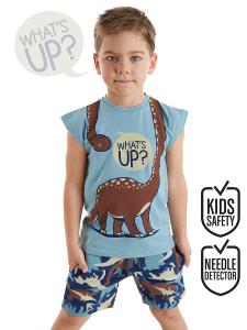 Titan Yaz Erkek Çocuk Yazlık T-shirt Şort Takım - Denokids