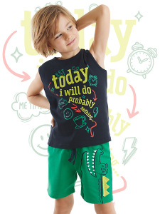 Today Boy T-shirt&Shorts Set - Denokids