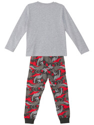Triceratops Boy T-shirt&Pants Set - Thumbnail