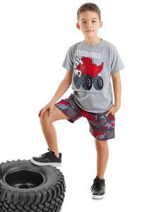 Triceratruck Boy T-shirt&Shorts Set - MSHB&G