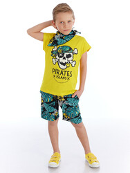 Tropic Boy T-shirt&Shorts&Bandana Set - Thumbnail